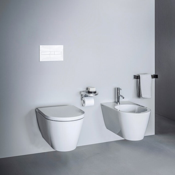 Биде Laufen Биде подвесное 545х370х290мм, с отв. под смеситель, без боковых отв, с покр. LLC, цвет: белый (8.3033.1.400.302.1)