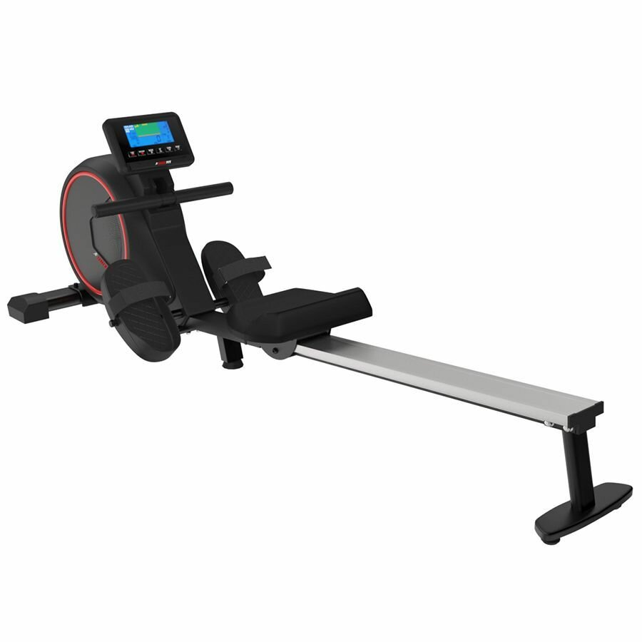 Гребной тренажер UNIXFIT Techno Rower 410E электромагнитный _вертикальное хранение _до 130 кг.