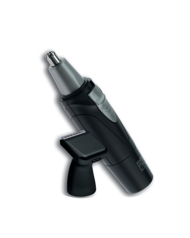 Триммер для носа и ушей Dewal Beauty Bullet, 2 ножевых блока (от 1 батарейки АА), черный - фотография № 2