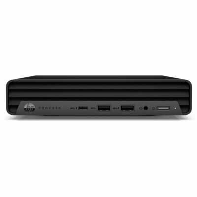 Компьютер HP ProDesk 400 G6 Mini 2T7M8ES (Intel Pentium Gold G6400T, 3.4 GHz, 4096 Mb, 256 Gb SSD, DVD нет, Intel UHD Graphics 630, HDMI, 65W, Windows 10 Professional, черный, 1.25 кг, 2T7M8ES)