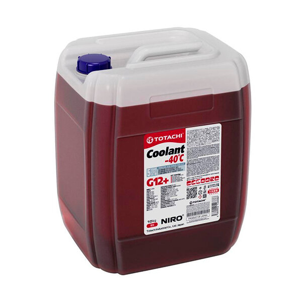 Totachi Антифриз Niro Coolant -40C G12+ (Красный), 10 л