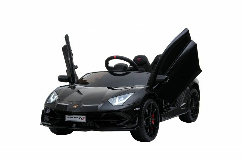 Электромобили, квадроциклы и мотоциклы Harley Bella Детский электромобиль Lamborghini SVJ 12V - BLACK - HL328