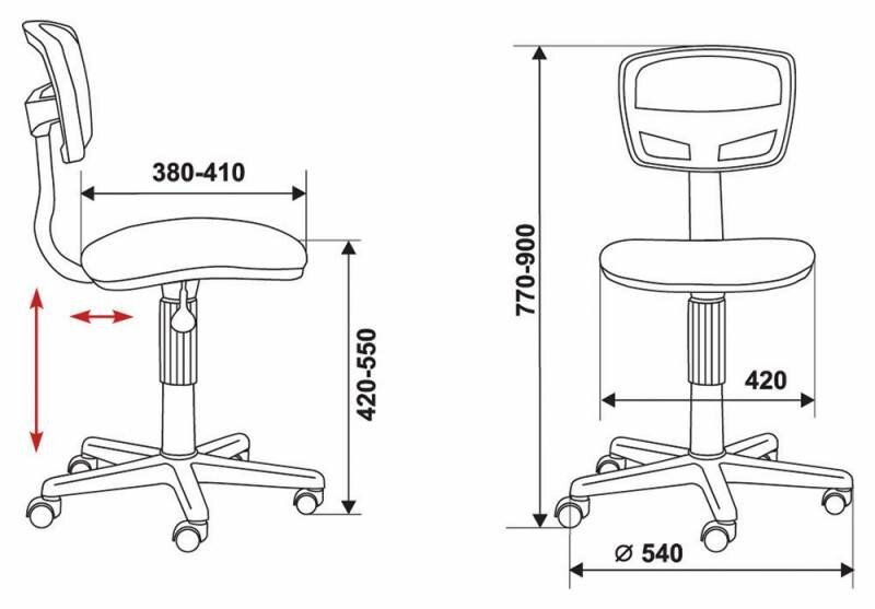 Кресло детское компьютерное CH-299G/15-48 - фотография № 4