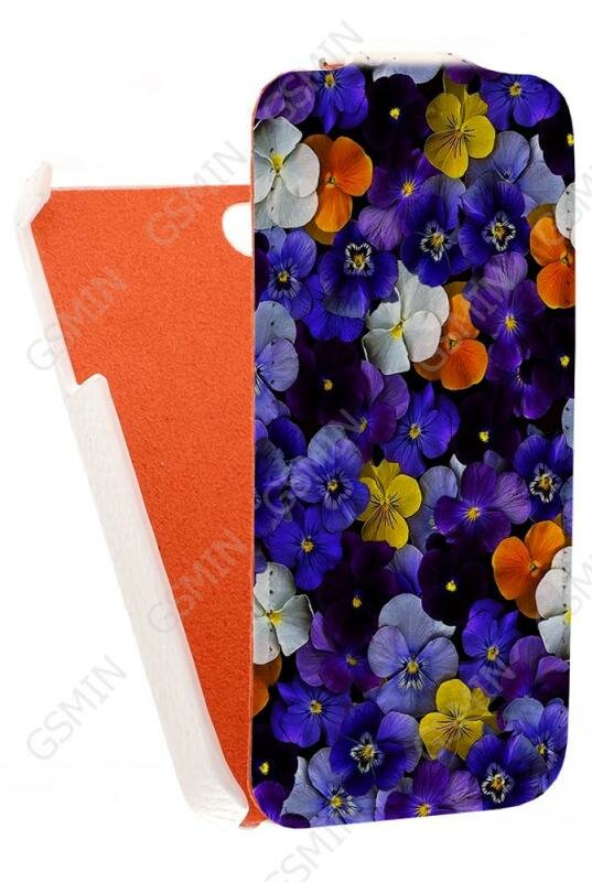 Кожаный чехол для Apple iPhone 4/4S Grip Luxurious Case - (Белый) (Дизайн 145)