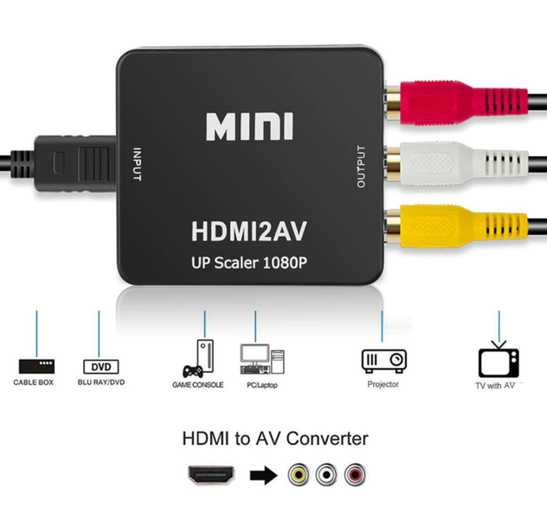 HDMI to AV Mini Конвертер видеосигнала HDMI в AV