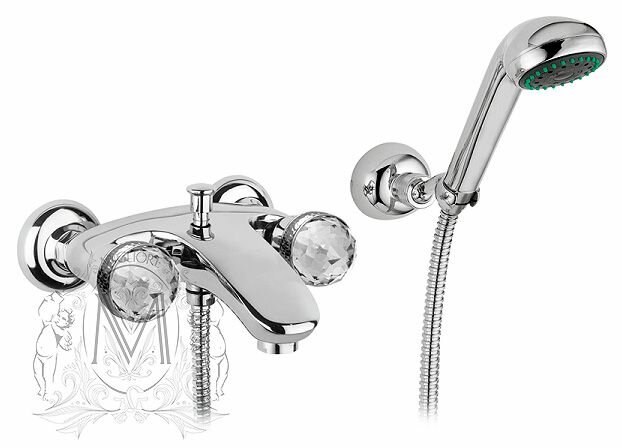 Смеситель Migliore Axo Swarovski ML.AXO-602F.CR для ванны с душем