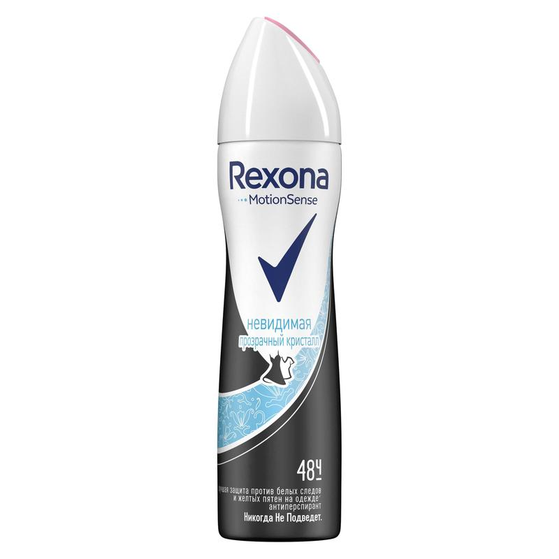 Дезодорант-спрей женский Rexona Прозрачный кристалл 150 мл, 505272