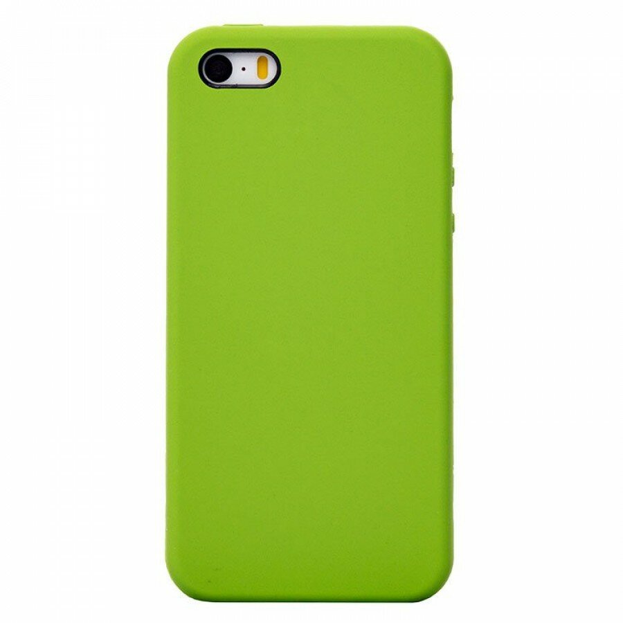 фото Чехол-накладка [ORG] Full Soft Touch для Apple iPhone 5/iPhone 5S/iPhone SE (green)