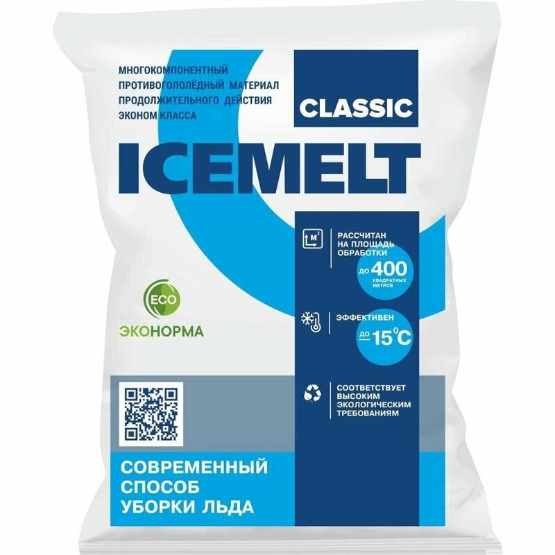 Противогололедный реагент ICEMELT CLASSIC до -15 мешок