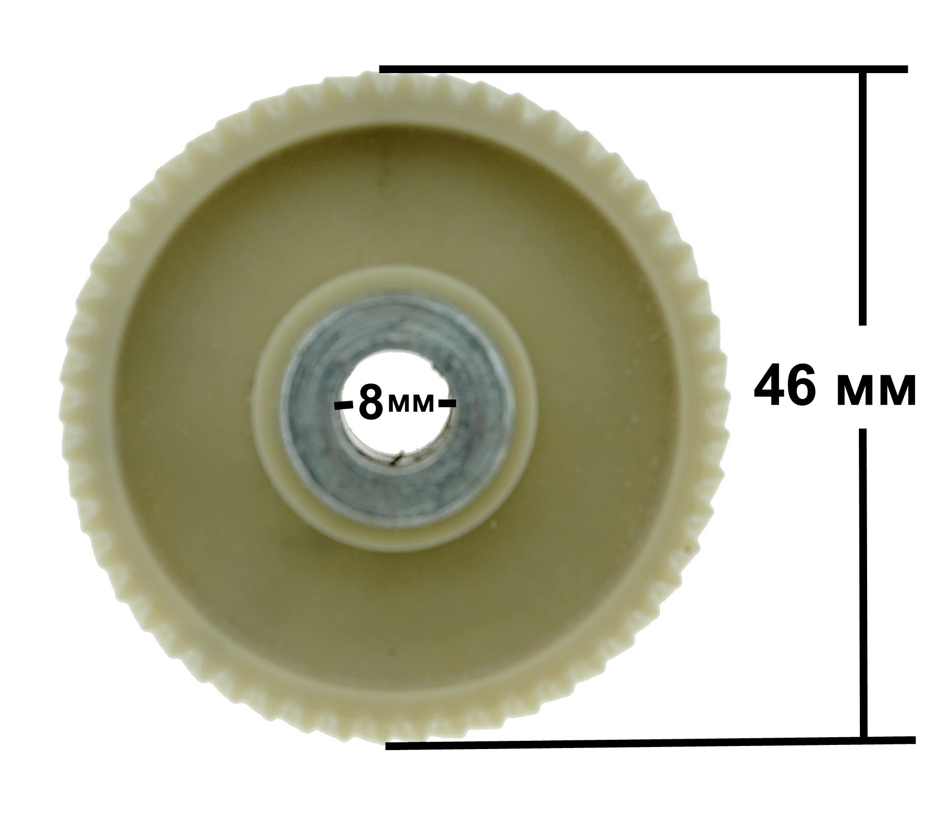 Шестерня 46 мм мясорубки Vitek, Panasonic, Scarlett, Elenberg, Polaris, Moulinex, Чудесница - фотография № 4