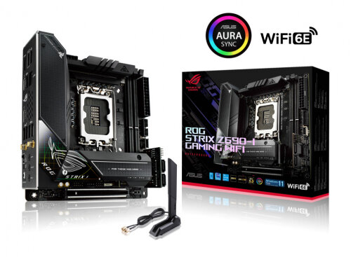 Материнская плата ASUS ROG STRIX Z690-I GAMING WIFI (LGA 1700, Mini-ITX)