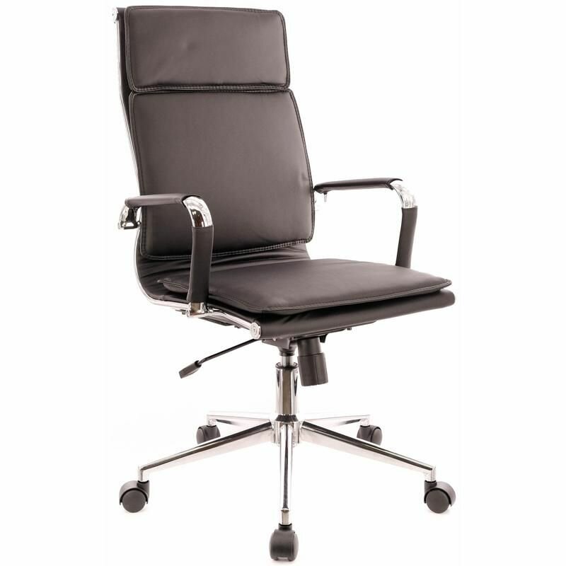 Кресло для руководителя Everprof Nerey T черное (экокожа, металл)