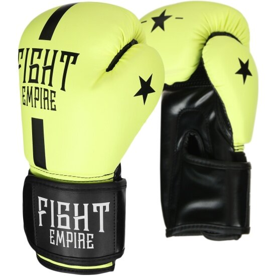 Перчатки боксёрские FIGHT EMPIRE 4153956, 14 унций, цвет салатовый