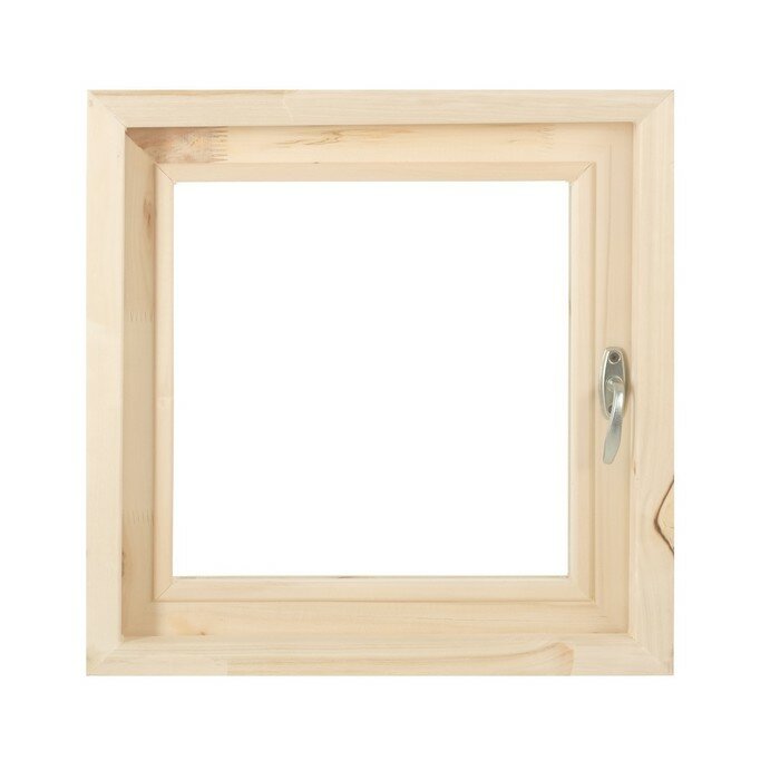 Окно, 50×50см, двойное стекло липа, внутреннее открывание - фотография № 1