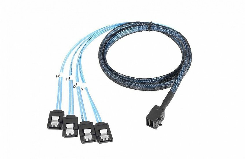 LSI Кабель CBL-SFF8643-SATASB-10M 1 metre cable SFF8643 to X4 SATA