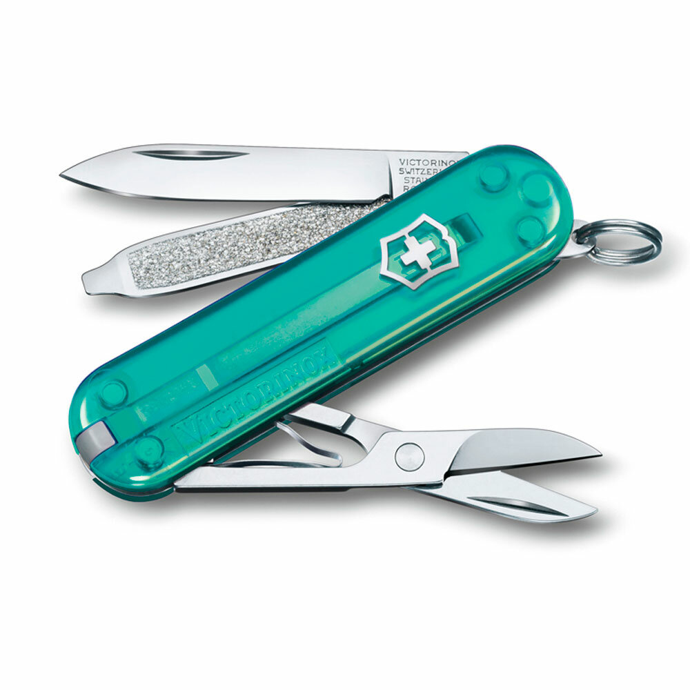 Нож-брелок Victorinox Classic SD Colors Tropical Surf 58мм 0.6223.T24G