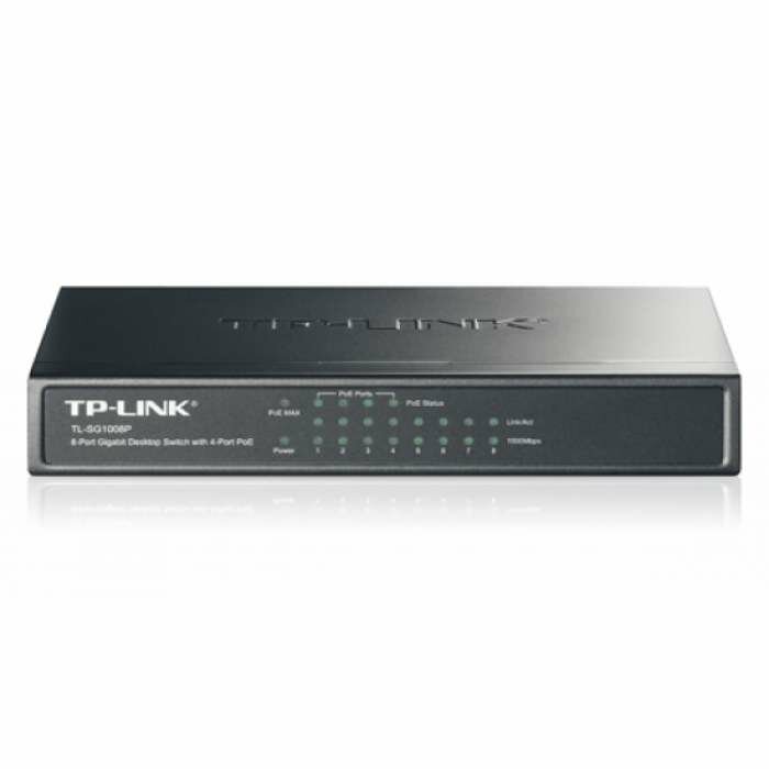 TP-Link TL-SG1008P 8-портовый гигабитный настольный коммутатор с 4 портами PoE