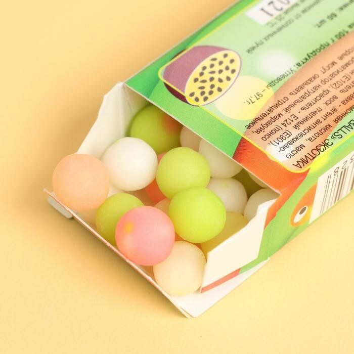 Сесана Драже разноцветное Crazy balls Exotic, 60 шт. - фотография № 3