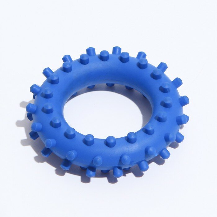 Игрушка "Кольцо с шипами №1", 6,1 см, синяя - фотография № 1