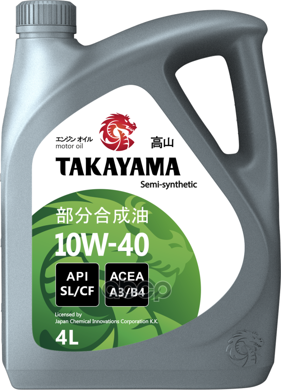 TAKAYAMA Масло Моторное Takayama Motor Oil 10w-40 Полусинтетическое 4 Л 605518