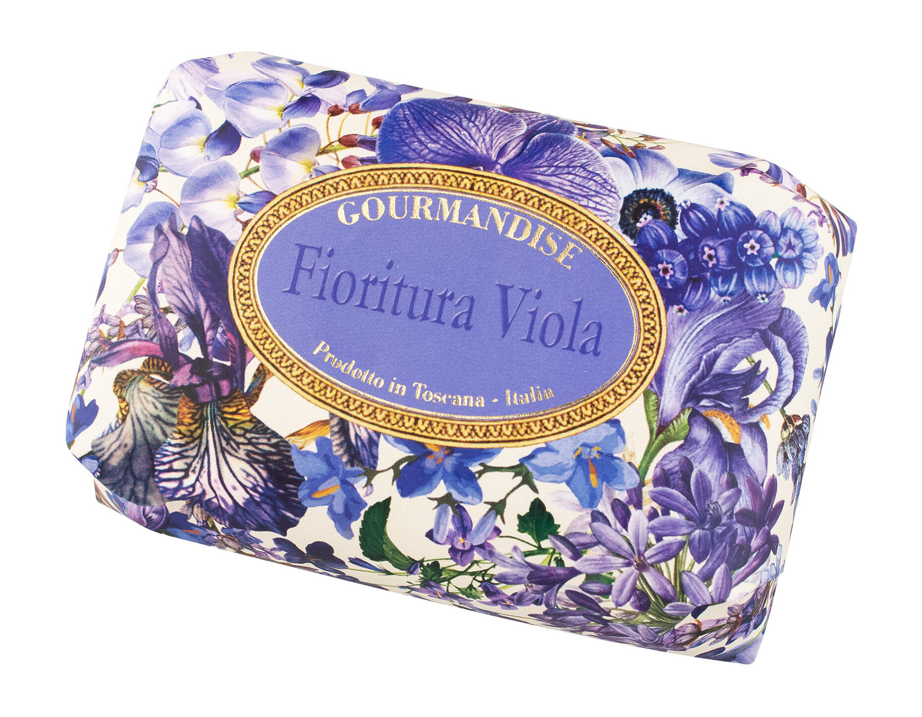 GOURMANDISE Мыло натуральное парфюмированное Фиолетовые цветы 200 г