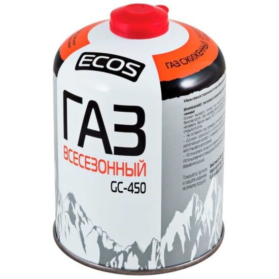 Баллон газовый Ecos GC-450, 450 г (всесезонный)