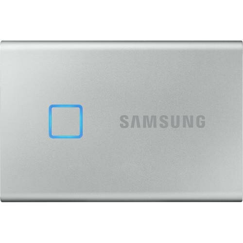 Внешний SSD диск 1.8 2 Tb USB Type-C Samsung T7 Touch MU-PC2T0S/WW серебристый MU-PC2T0S/WW