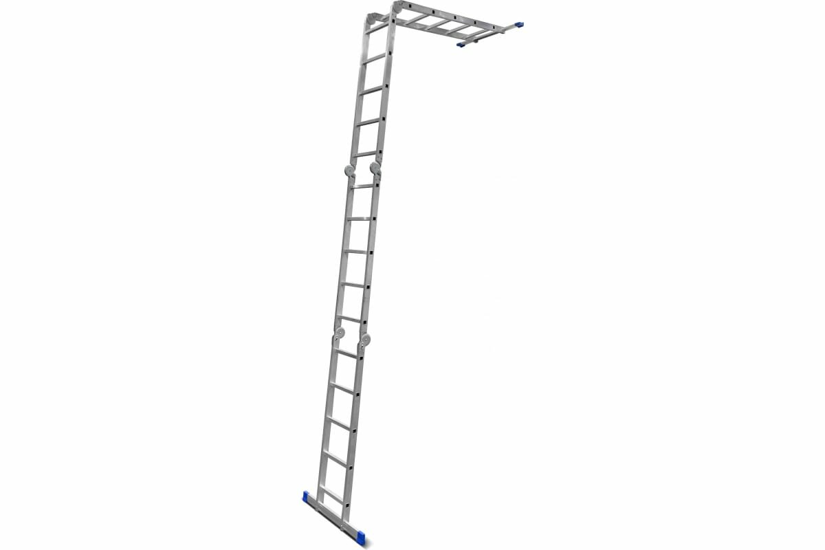 Алюминиевая лестница-трансформер LadderBel 4 секции по 5 ступеней LT455PROF - фотография № 3