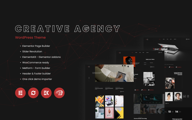 Шаблон Wordpress Loco - Creative Agency Тема WordPress