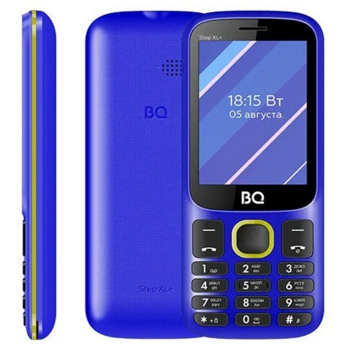 Мобильные телефоны BQ Сотовый телефон BQ 2820 Step XL+, 2.8", 2 sim, 32Мб, microSD, 1000 мАч, желто-синий