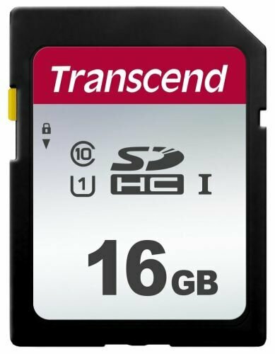 Карта памяти 16GB Transcend TS16GSDC300S SDHC Class 10 U1 300S