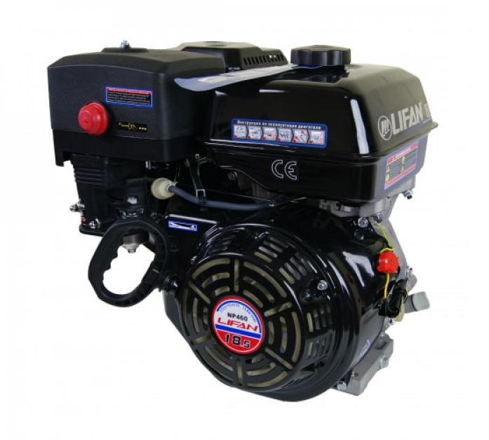 Бензиновый двигатель Lifan NP460 11 А(18.5 л. с. вал 25 мм ручной стартер катушка 11A)