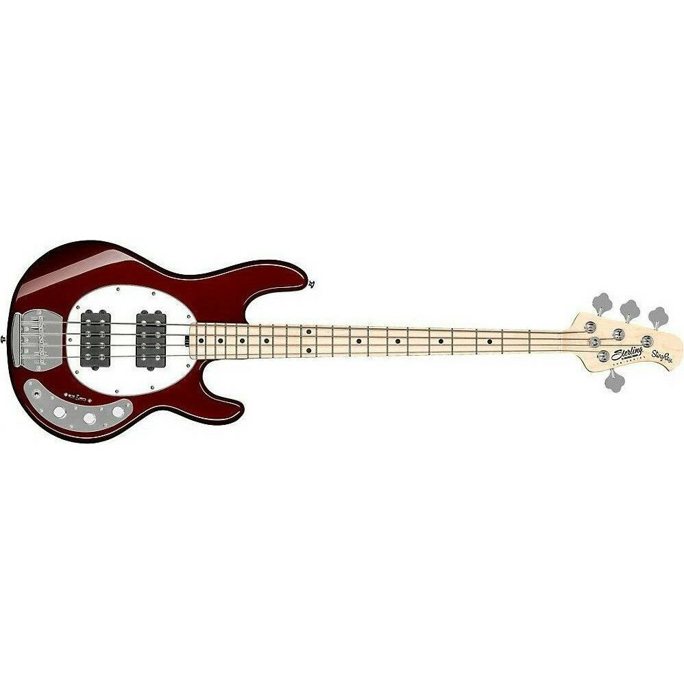STERLING RAY4HH-CAR-M1 бас-гитара StingRay HH in Candy Apple Red