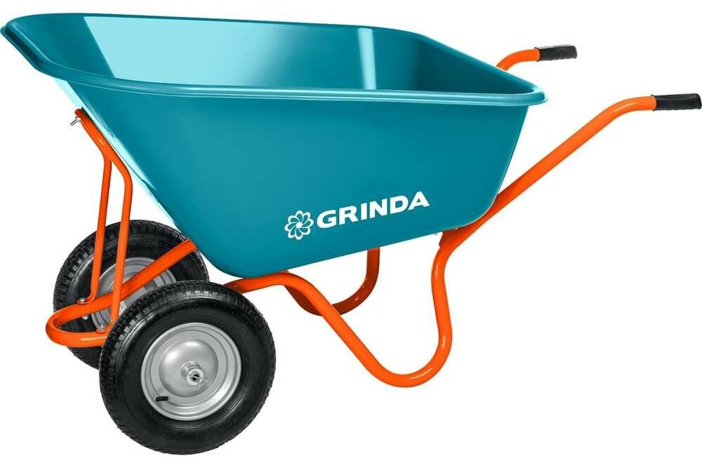 Садовая тачка Grinda Gp-1, г/п 120кг, ударопрочный пластиковый 260л .
