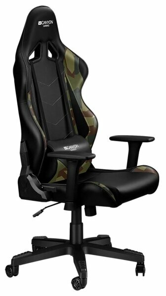 Кресло офисное Canyon CND-SGCH4AO ARGAMA, экокожа, camouflage/black