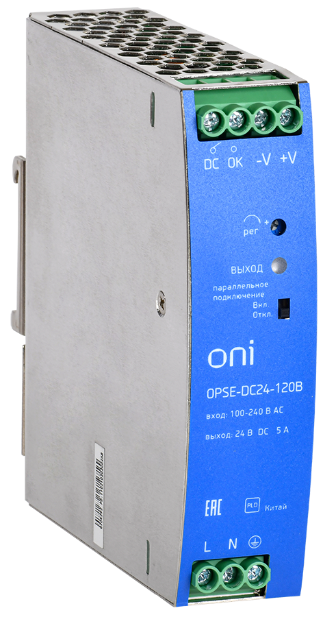 Блок питания OPSE 220В AC/24В DC 120Вт | код OPSE-DC24-120B | ONI ( 1шт. )