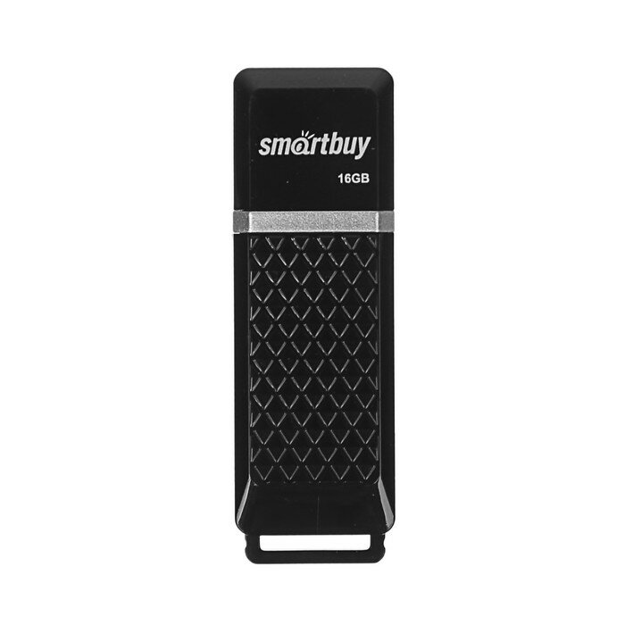 Флешки Smartbuy Флешка Smartbuy Quartz, 16 Гб, USB2.0, чт до 25 Мб/с, зап до 15 Мб/с, черная