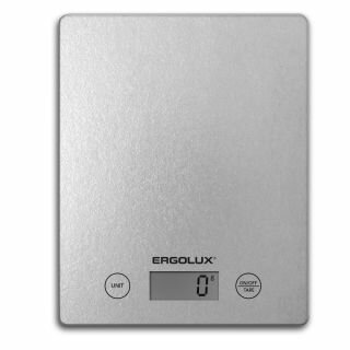 Кухонные весы Ergolux ELX-SK02-С03 серые металлик