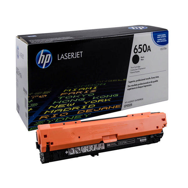 Картридж HP 650A лазерный черный (13500 стр) (CE270A)