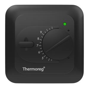 Нагревательный мат Thermo TI-200 Black, Терморегулятор механический Thermo Thermoreg