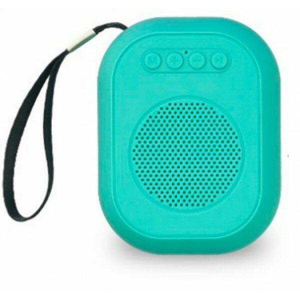 Портативная колонка SmartBuy® BLOOM, 3Вт, Bluetooth, MP3, FM-радио, бирюзовая (SBS-160)