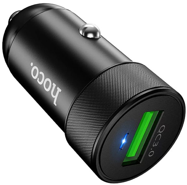 Автомобильное З/У HOCO Z32 1USB 3.0A QC3.0 серый