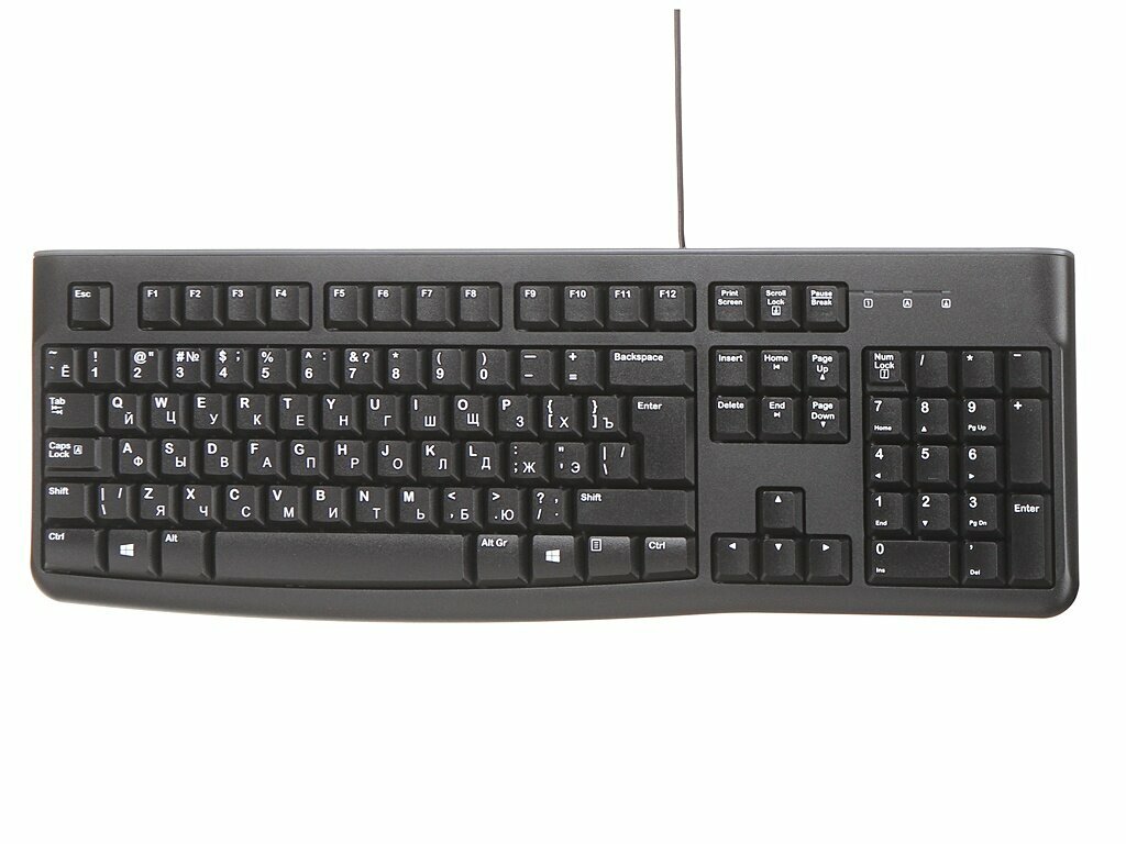 Игровая клавиатура Logitech Keyboard K120 EER Black USB