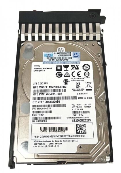   HP 787653-001 2Tb SAS 7200 2,5" HDD