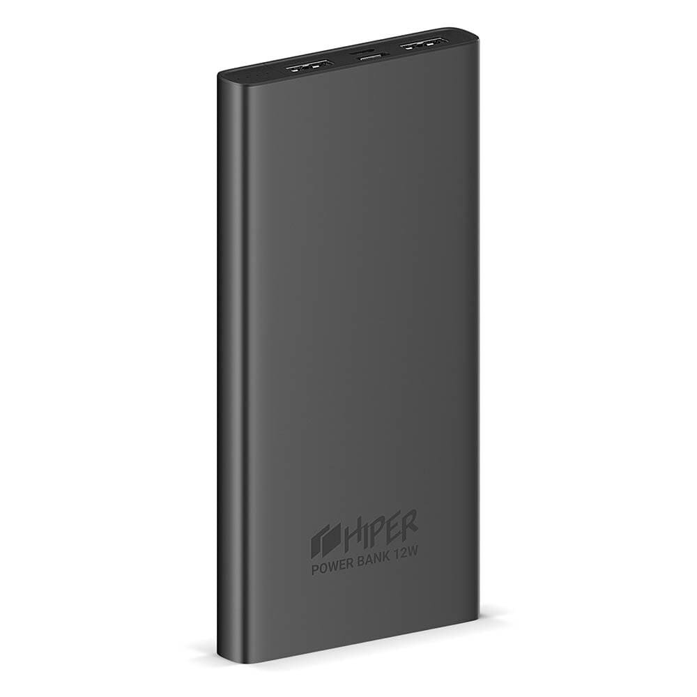 Внешний аккумулятор HIPER Power bank METAL 10K Space Gray