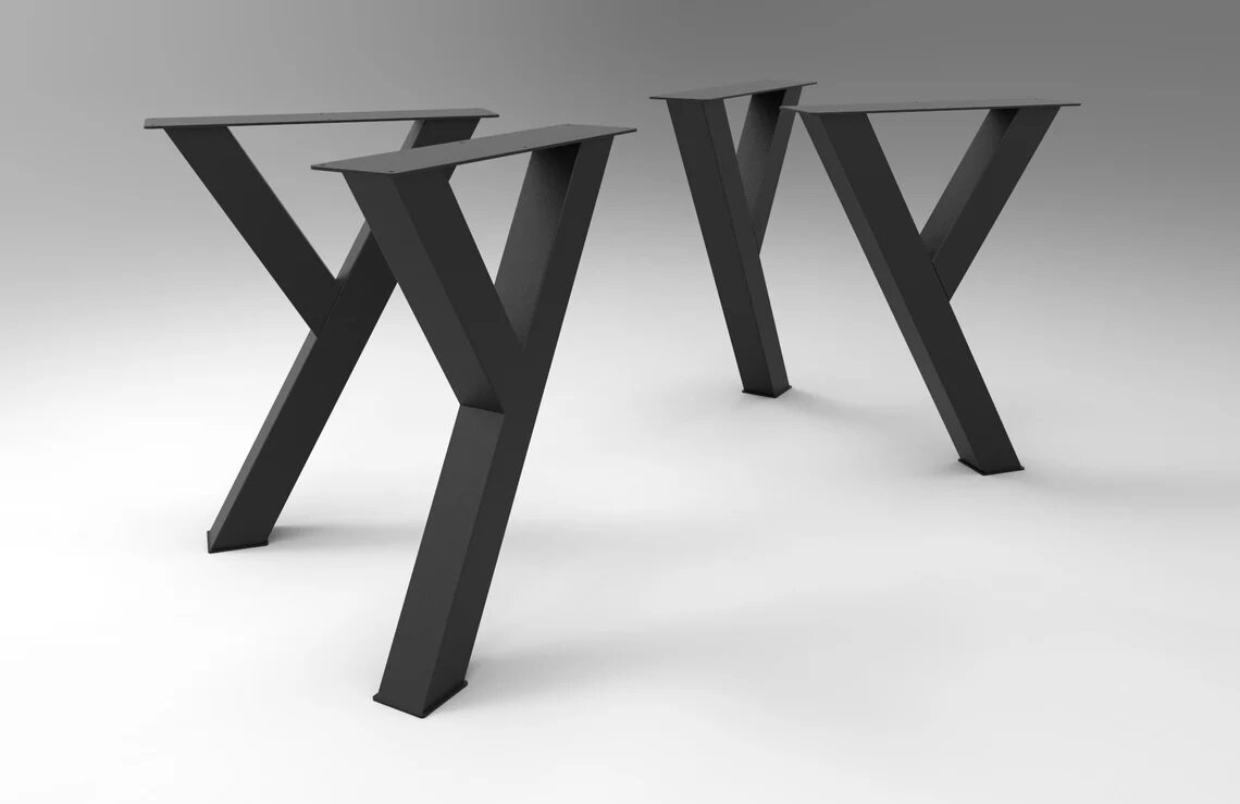 Подстолье для стола из металла Y Стиль (4 ножки) - фотография № 2