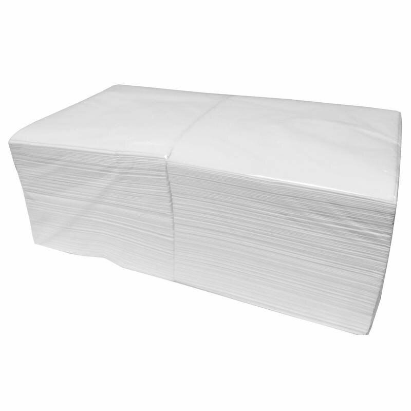 Салфетки 3 слойные 33х33 см белые 1/4 сложенные 200 штук в упаковке, 837220 - фотография № 1