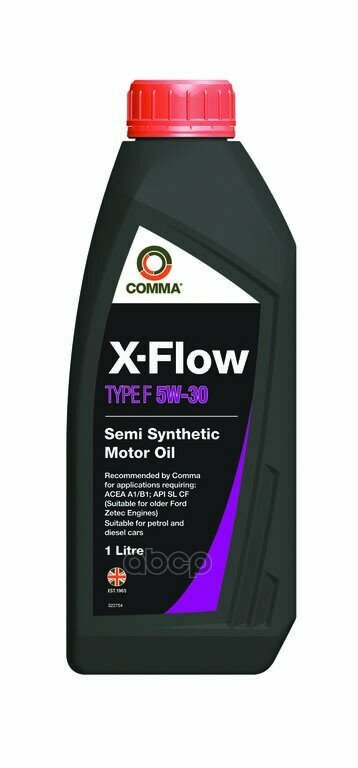 COMMA Comma 5W30 X-Flow Type F (1L)_ ! Acea A5/B5, Api Sl/Cf, Ford Wss-M2c913-A()