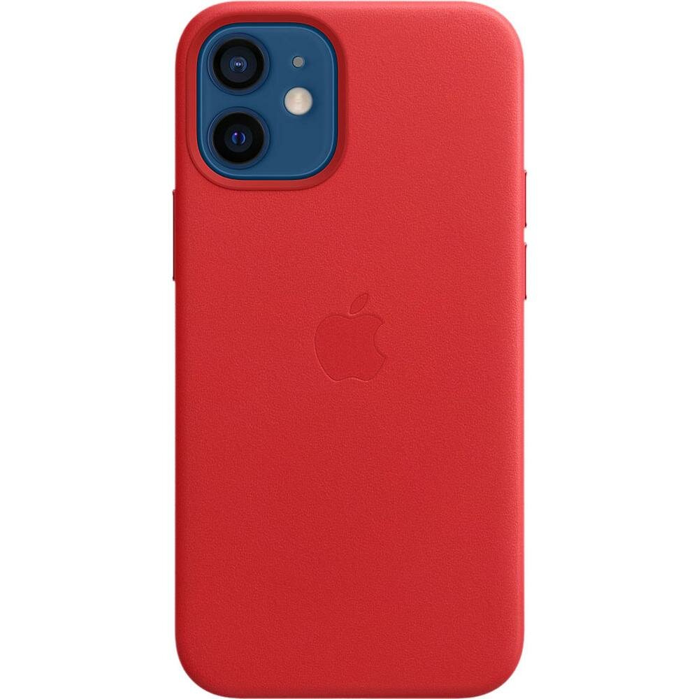 Чехол для Apple iPhone 12 mini Leather Case with MagSafe Red