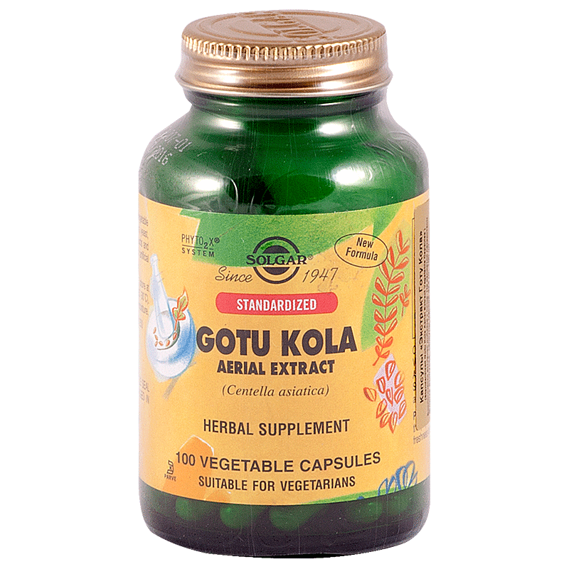 Solgar(Солгар) Экстракт Готу Кола капсулы 425 мг 100 шт. Solgar Vitamin and Herb - фото №1